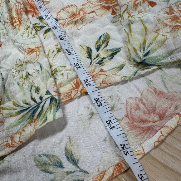 Rip Curl NWT Sol Seeker Maxi Dress Floral White Size S Smocked Hawaiian Tropical - Picture 12 of 12